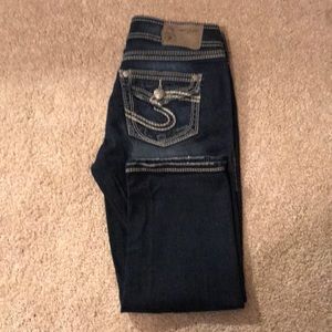 Silver Suki Surplus Capri Jeans sz 28
